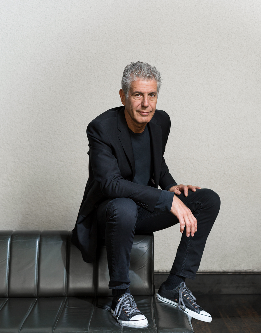 BALL & ALBANESE | Portrait of Anthony Bourdain, seated